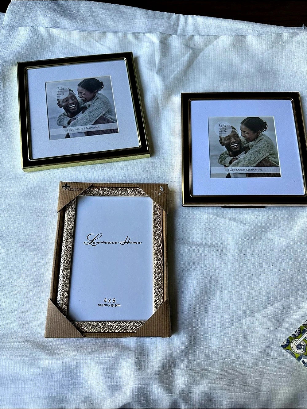 Lawrence Frames Black & Gold Picture Frames Set of 3